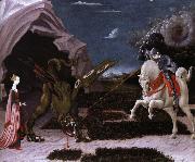 UCCELLO, Paolo sankt goran och draken oil painting